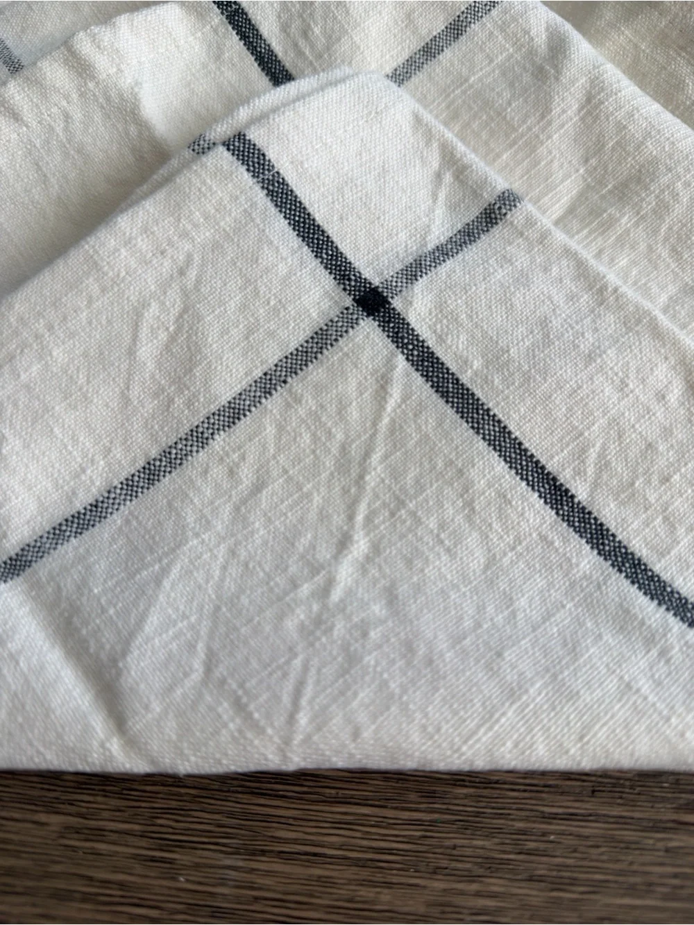 Hearth and hand with magnolia Classic White Cotton Check Napkins - Set of 4
